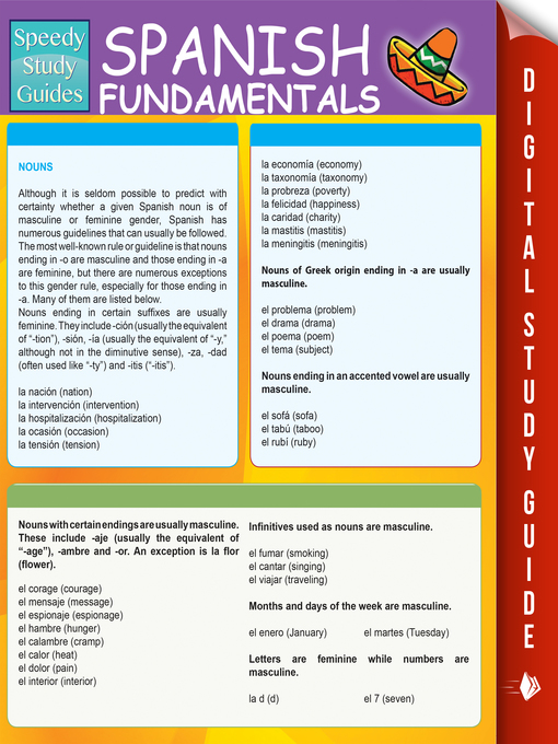 Title details for Spanish Fundamentals, Volume 1 by Speedy Publishing - Available